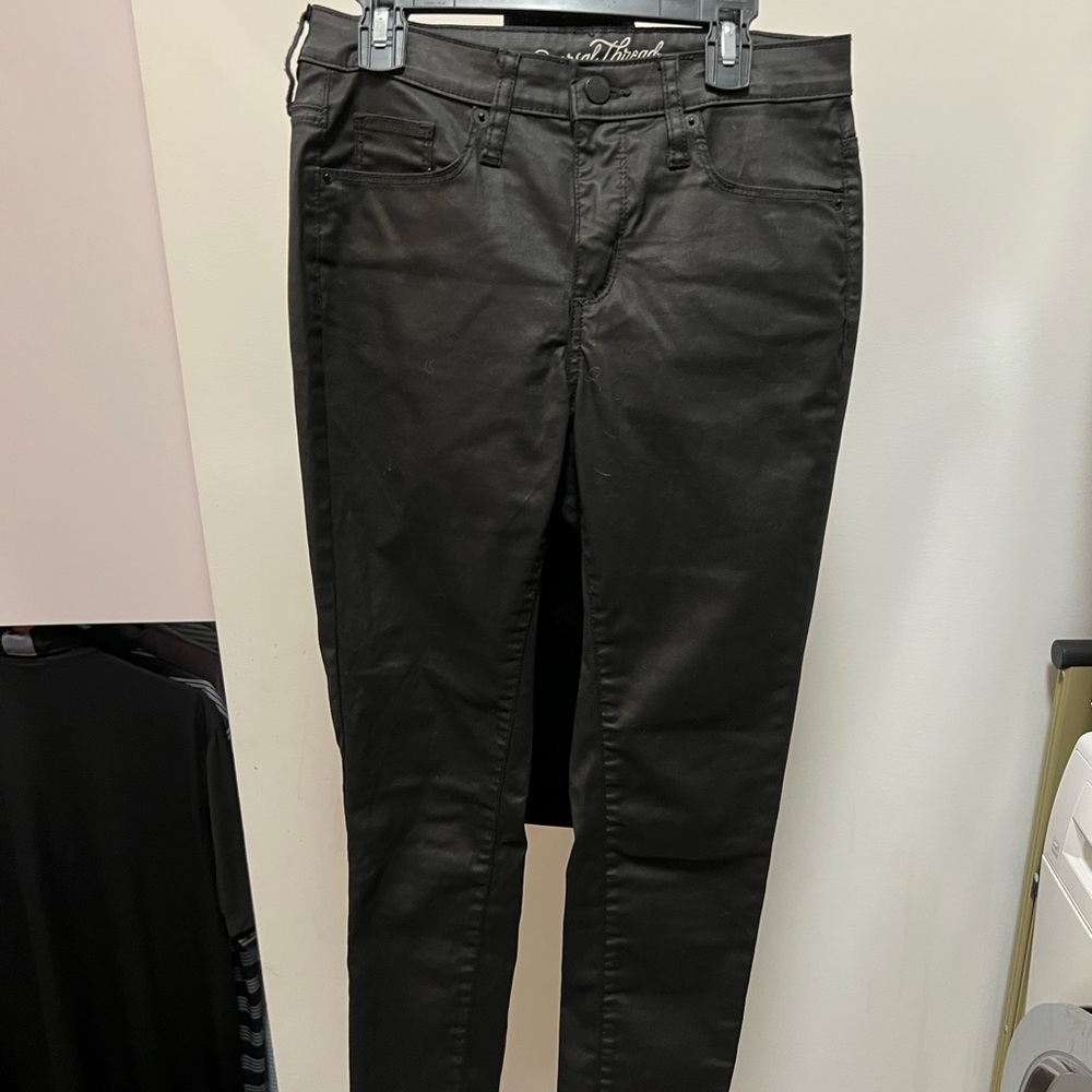 Black coated jeans
